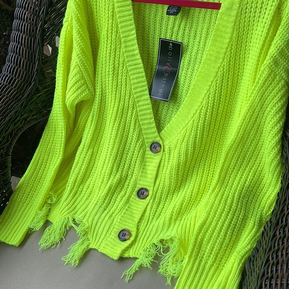 Rue 21 Polly Esther Neon Sweater XL - Picture 2 of 8